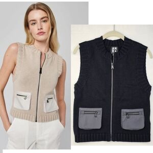 ALP N ROCK Carsten Knit Vest Size S in Black CC-1649